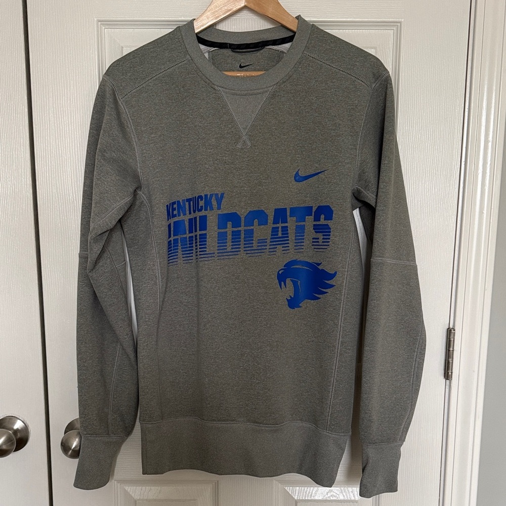 NWOT Nike Gray Unisex Kentucky Wildcats Crewneck Sweatshirt | Size XS